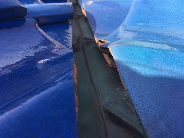 谷板金を近くで確認